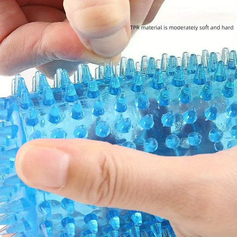 Finger Grip Enhancer, Hedgehog Massage Ball, Hand and Foot Acupoint Roller, Hand Massage Tool, Muscle Stimulator