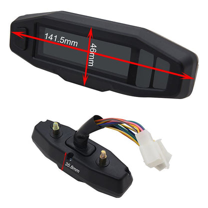 Motorcycle Digital Speedometer Tachometer Oil Gauge Universal Instrument Cluster With Signal Lights 4