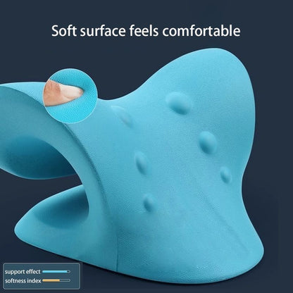 Cervical Spine Massage Pillow, Neck Shoulder Relaxer, Chiropractic Traction Device, Posture Correction Tool