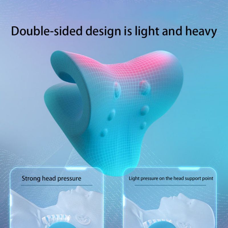 Cervical Spine Massage Pillow, Neck Shoulder Relaxer, Chiropractic Traction Device, Posture Correction Tool