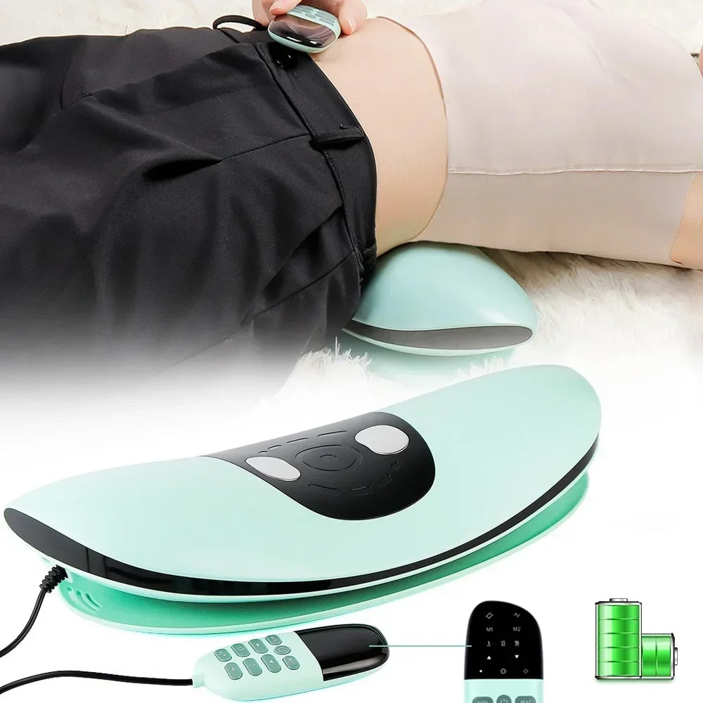 Adjustable Vibration Waist Massager, Electric Lumbar Traction Massager, Back Massage Machine Waist Spine Support