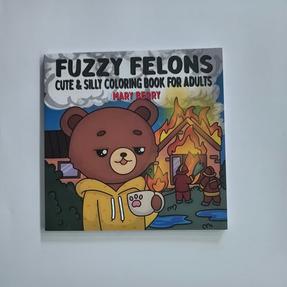 Stress Relieving Coloring Books for Adults, Teens, with Calming Scenes, Cute Animal Characters Drawing Book