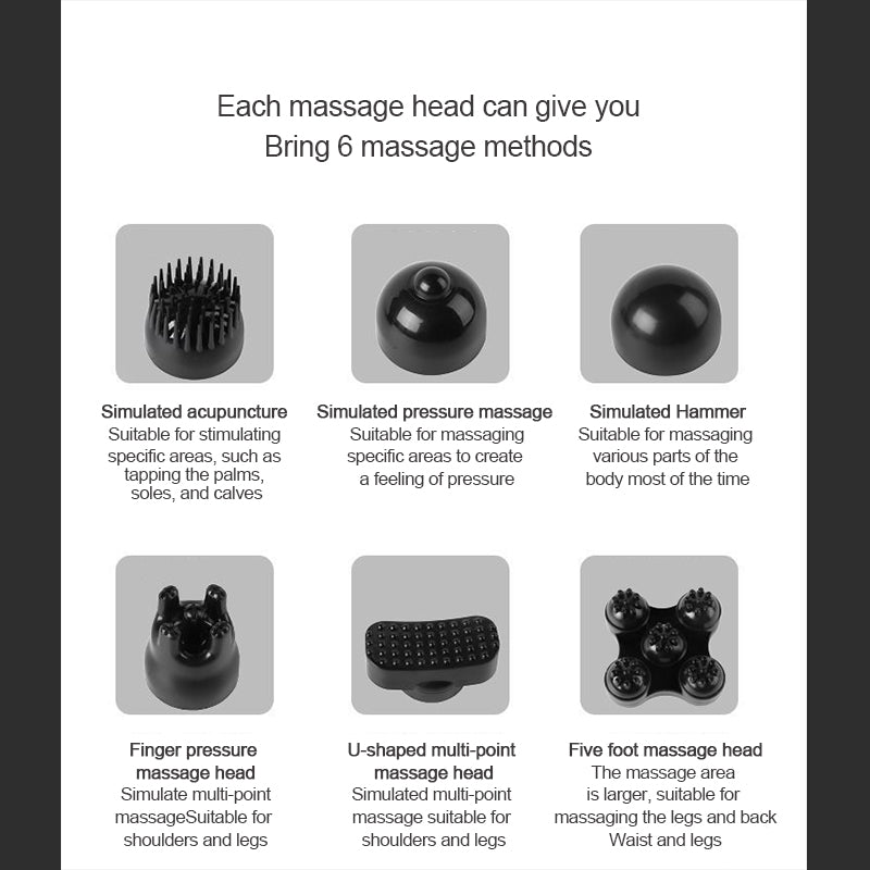 Portable Handheld Back Massager Deep Tissue Electric Massage Stick Full Body Massage For Neck Shoul 4