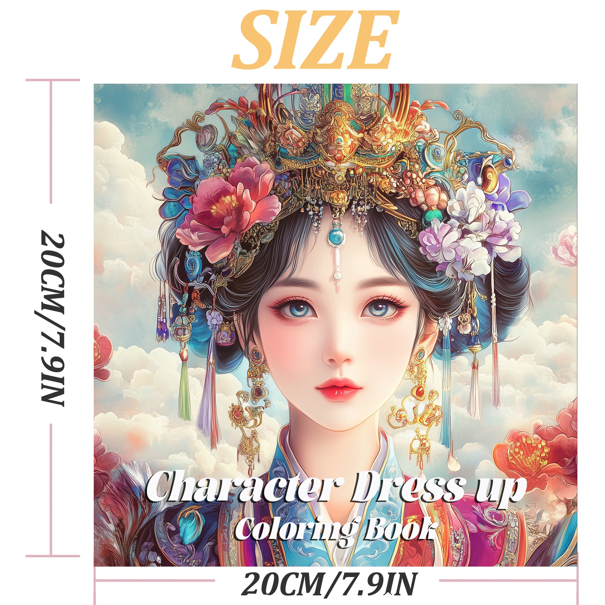 Creative Gift for Girls, Character Dress UP Coloring Book, Children Graffiti Painting Art Activity