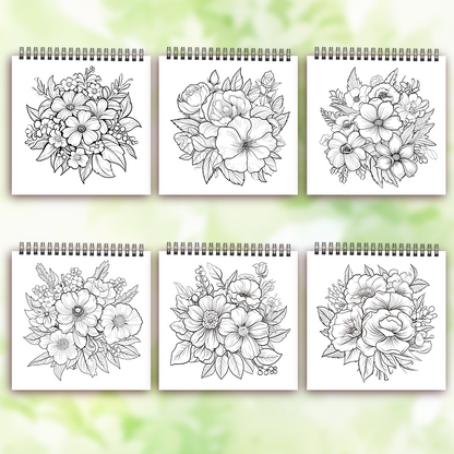 Women's Adult Coloring Book, Spiral Binding, Creative Drawing Book, Ideal Birthday Gift and Holiday Party Gift