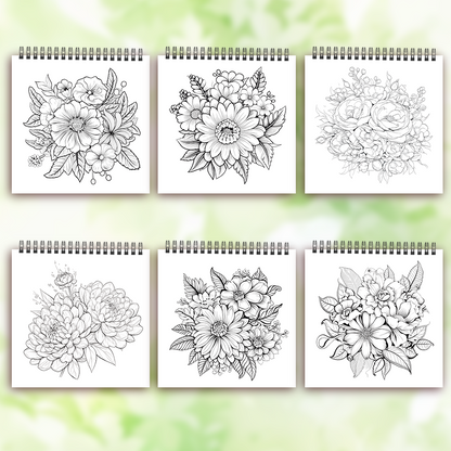 Women's Adult Coloring Book, Spiral Binding, Creative Drawing Book, Ideal Birthday Gift and Holiday Party Gift