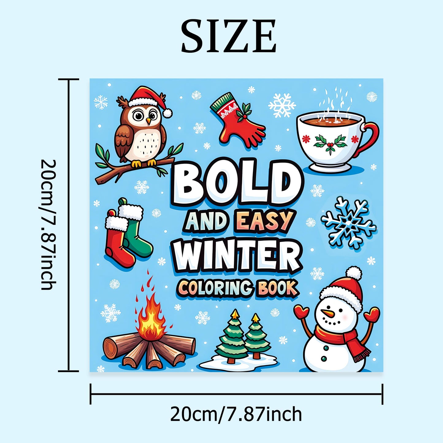 Coloring Book for Adults, Bold Easy Patterns, Cute Drawing Book, Perfect Gift for Party and Birthday
