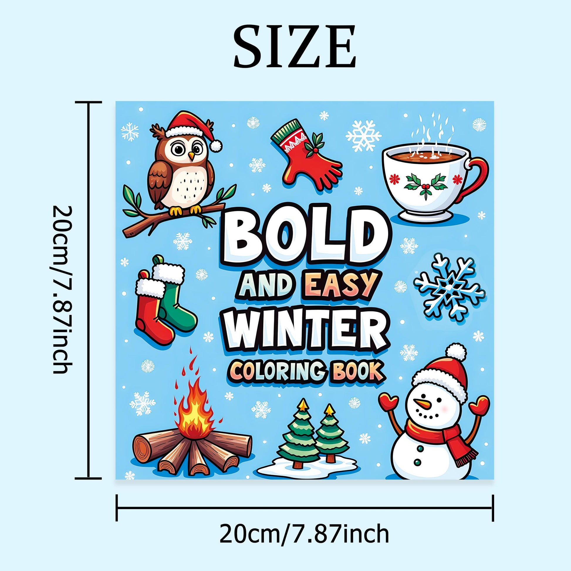 Coloring Book for Adults, Bold Easy Patterns, Cute Drawing Book, Perfect Gift for Party and Birthday