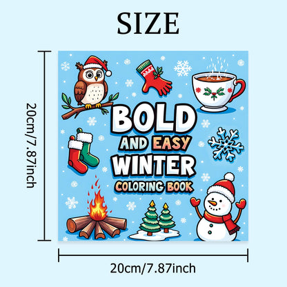 Coloring Book for Adults, Bold Easy Patterns, Cute Drawing Book, Perfect Gift for Party and Birthday