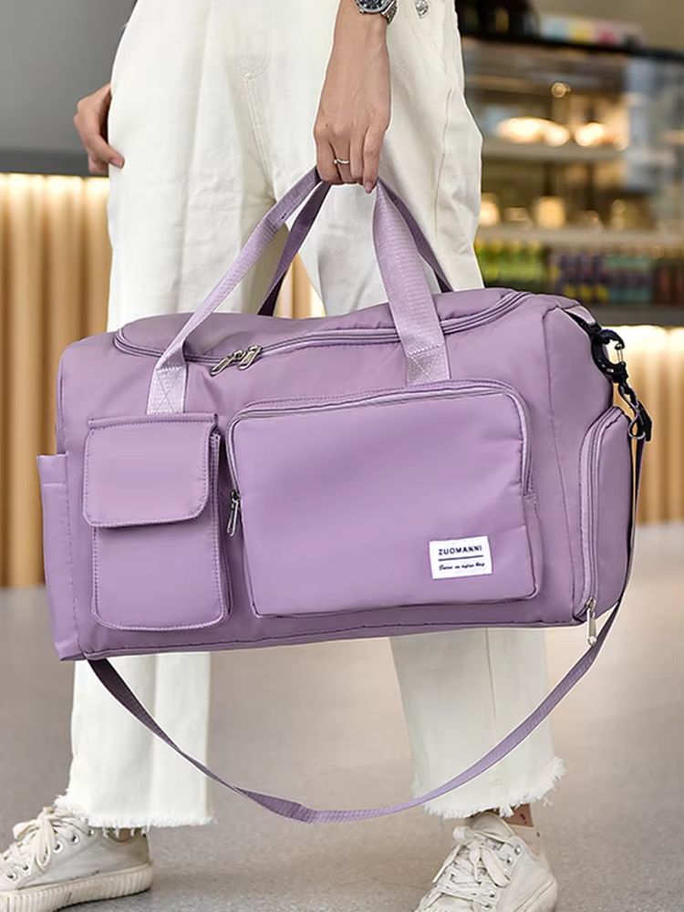 UNIXINU Large Capacity Carry-On Travel Bag with Shoe Compartment – Versatile Weekender & Overnight Duffle for Women