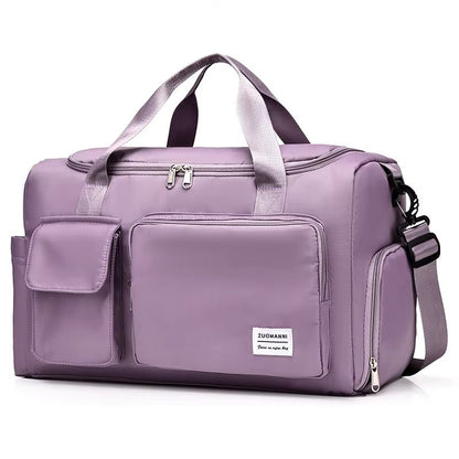 UNIXINU Large Capacity CarryOn Travel Bag With Shoe Compartment  Versatile Weekender  Overnight Duf 13