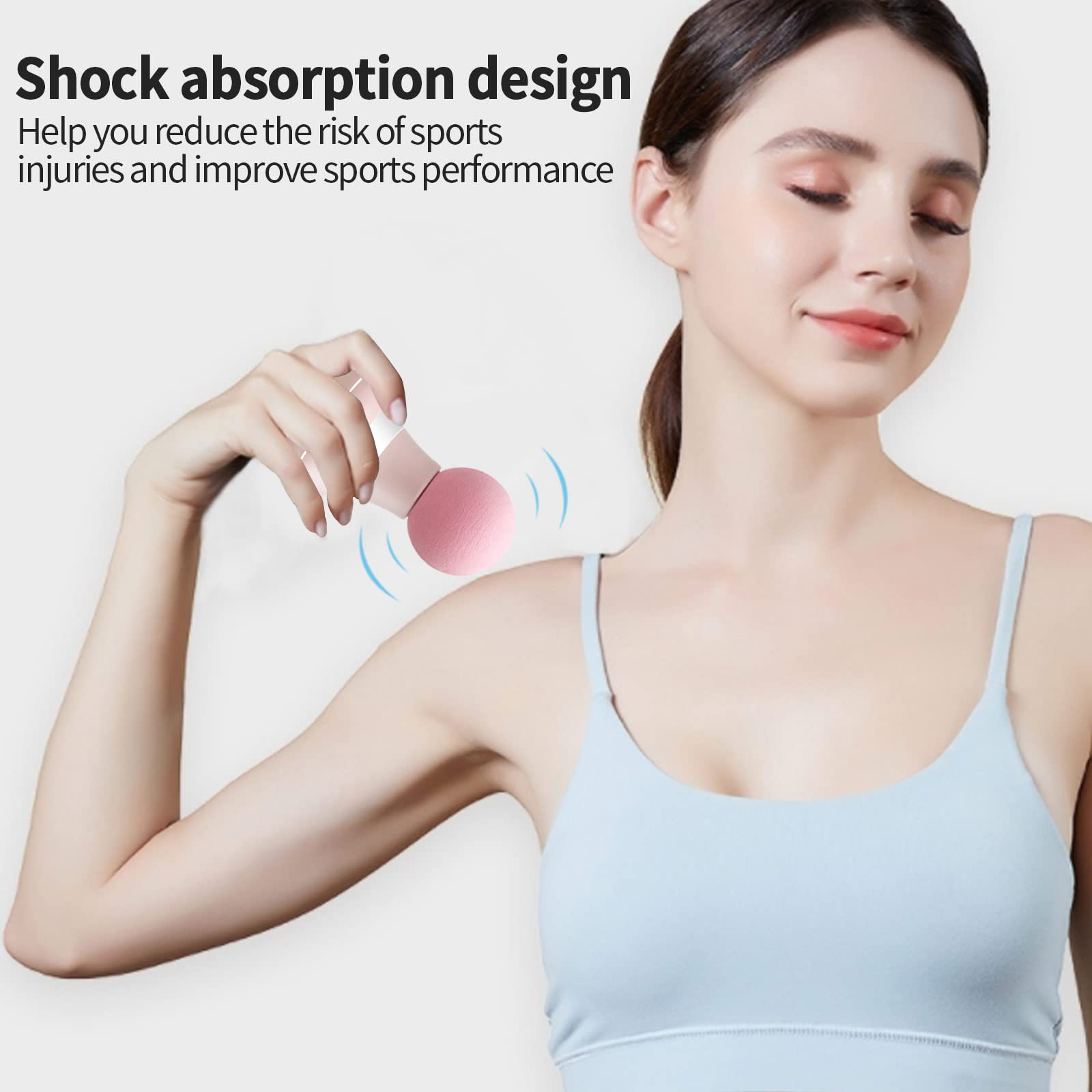Mini Electric Handheld Massager Wand Powerful 6 Speed Vibration Modes Cordless Handheld And Portabl