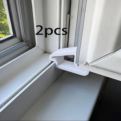 2pcs Window Stopper For Secure Window Closure  Easy Installation Under Door Prevents Sliding Down I 6