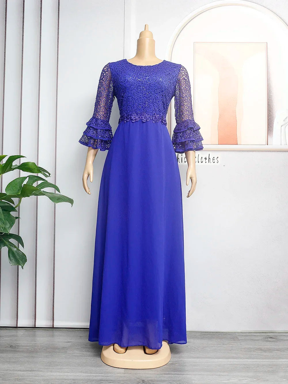 Elegant Ankara Party Dresses for Women, 2024 New Fashion Dashiki Maxi Dress, Muslim Wedding Gowns