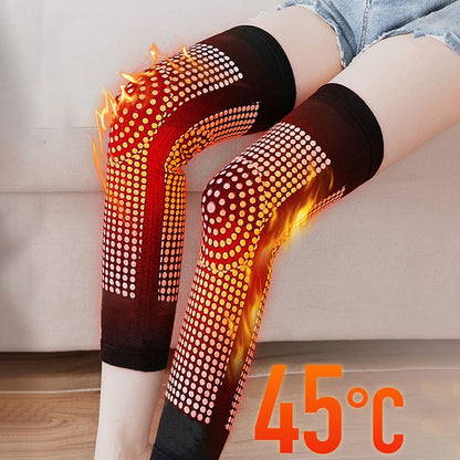 Self Heating Knee Pads, Pair Knee Warm, Knee Support for Arthritis Relief, Tourmaline Therapy, Men and Women