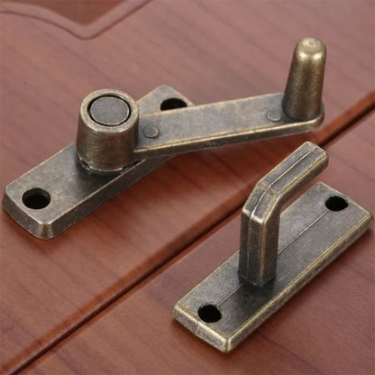 1Set Bronze Sliding Window Door Lock Handle – Metal Latch Guard & Latch Bolt for Enhanced Home Safety