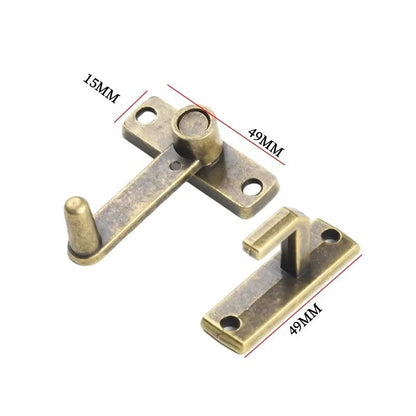 1Set Bronze Sliding Window Door Lock Handle  Metal Latch Guard  Latch Bolt For Enhanced Home Safety 2