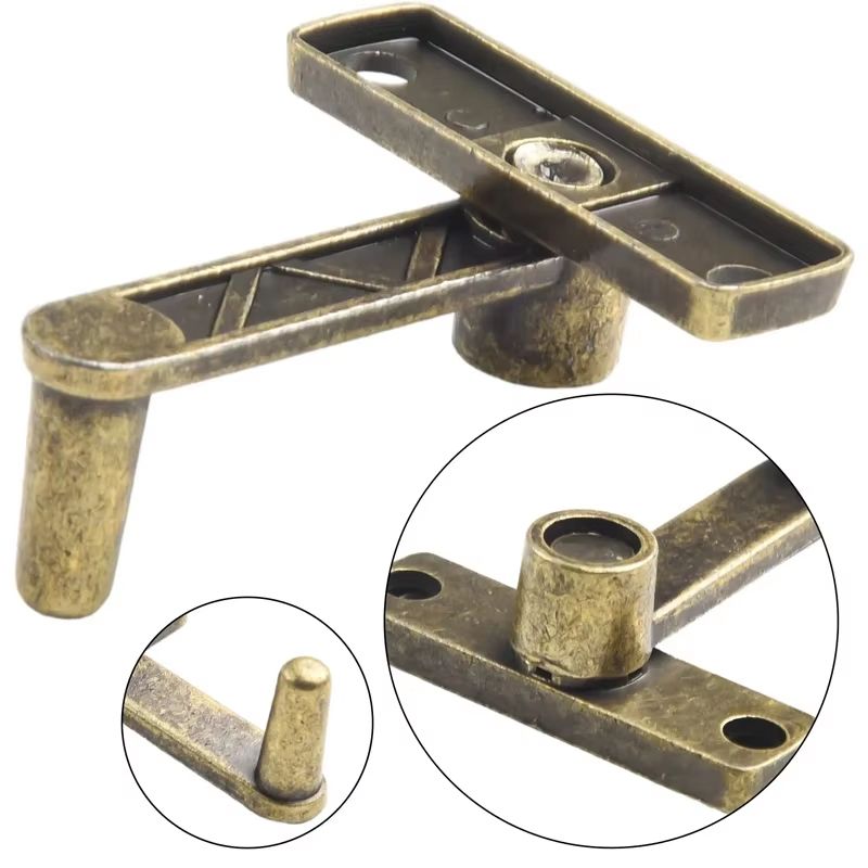 1Set Bronze Sliding Window Door Lock Handle  Metal Latch Guard  Latch Bolt For Enhanced Home Safety 4