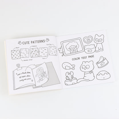 Bold and Easy Coloring Book for Adults, Relaxing Designs with Flowers, Plants, and Cute Animals