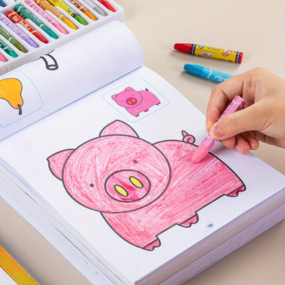 Kids Coloring Book Vibrant Animal And Nature Designs Diverse Content Drawing Workbook 5