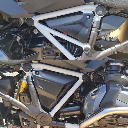 Motorcycle Frame Hole Caps Cover Plug Durable Frame Protector Kit Easy Install Fit 1