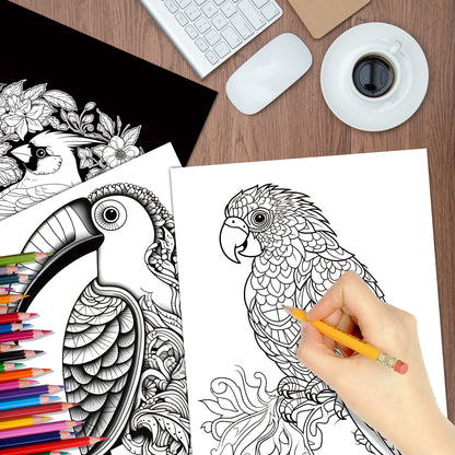 Exquisite Animal Character Coloring Book With Mandala Flowers For Stress Relief And Relaxation 1
