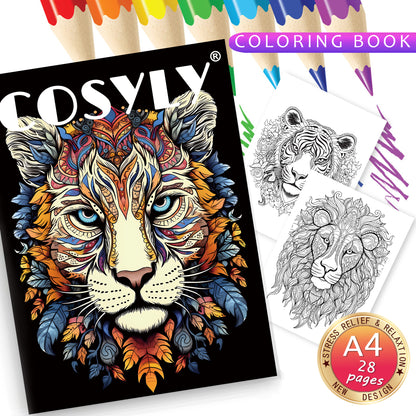 Exquisite Animal Character Coloring Book With Mandala Flowers For Stress Relief And Relaxation 5