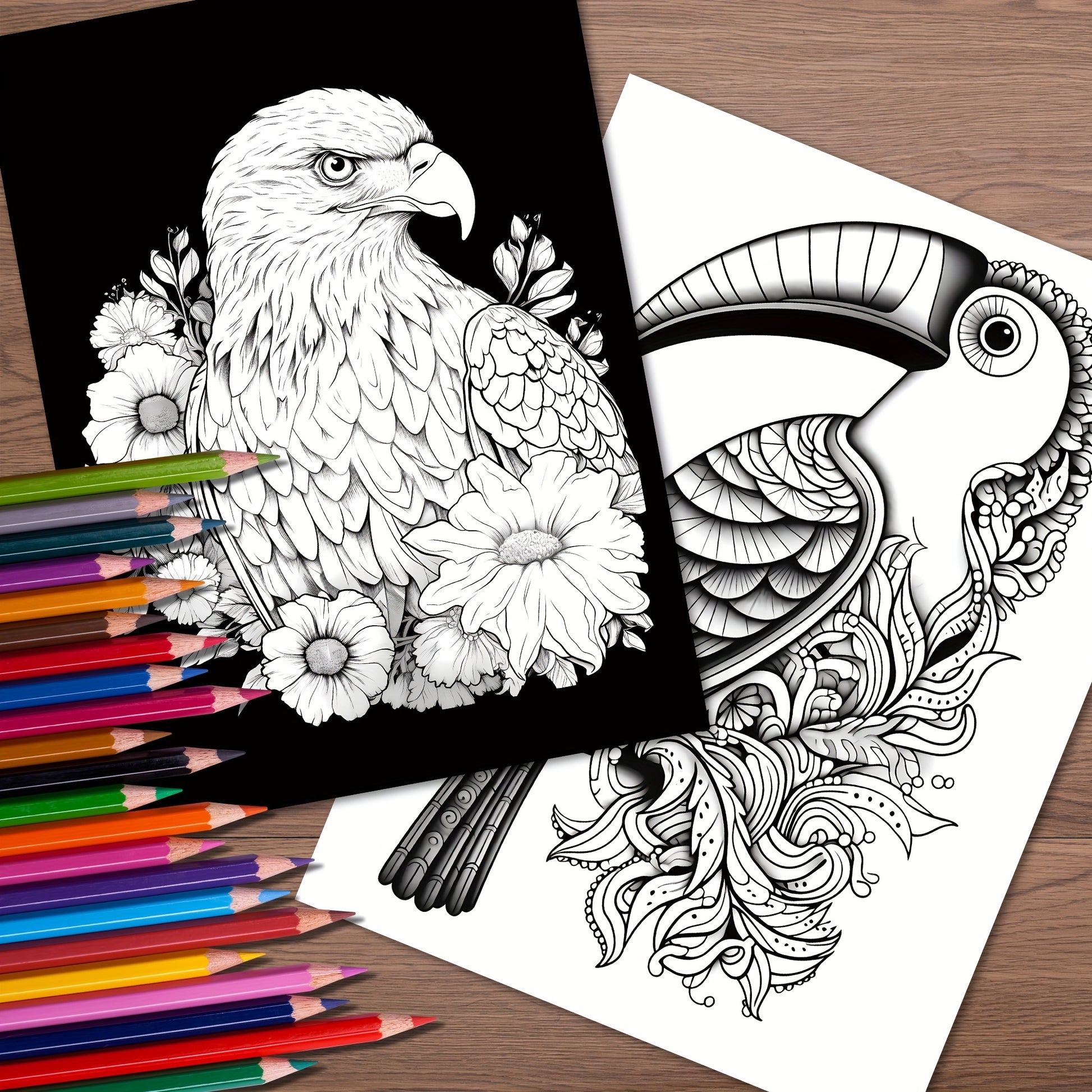 Exquisite Animal Character Coloring Book With Mandala Flowers For Stress Relief And Relaxation 4