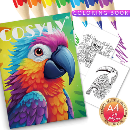 Exquisite Animal Character Coloring Book With Mandala Flowers For Stress Relief And Relaxation 6