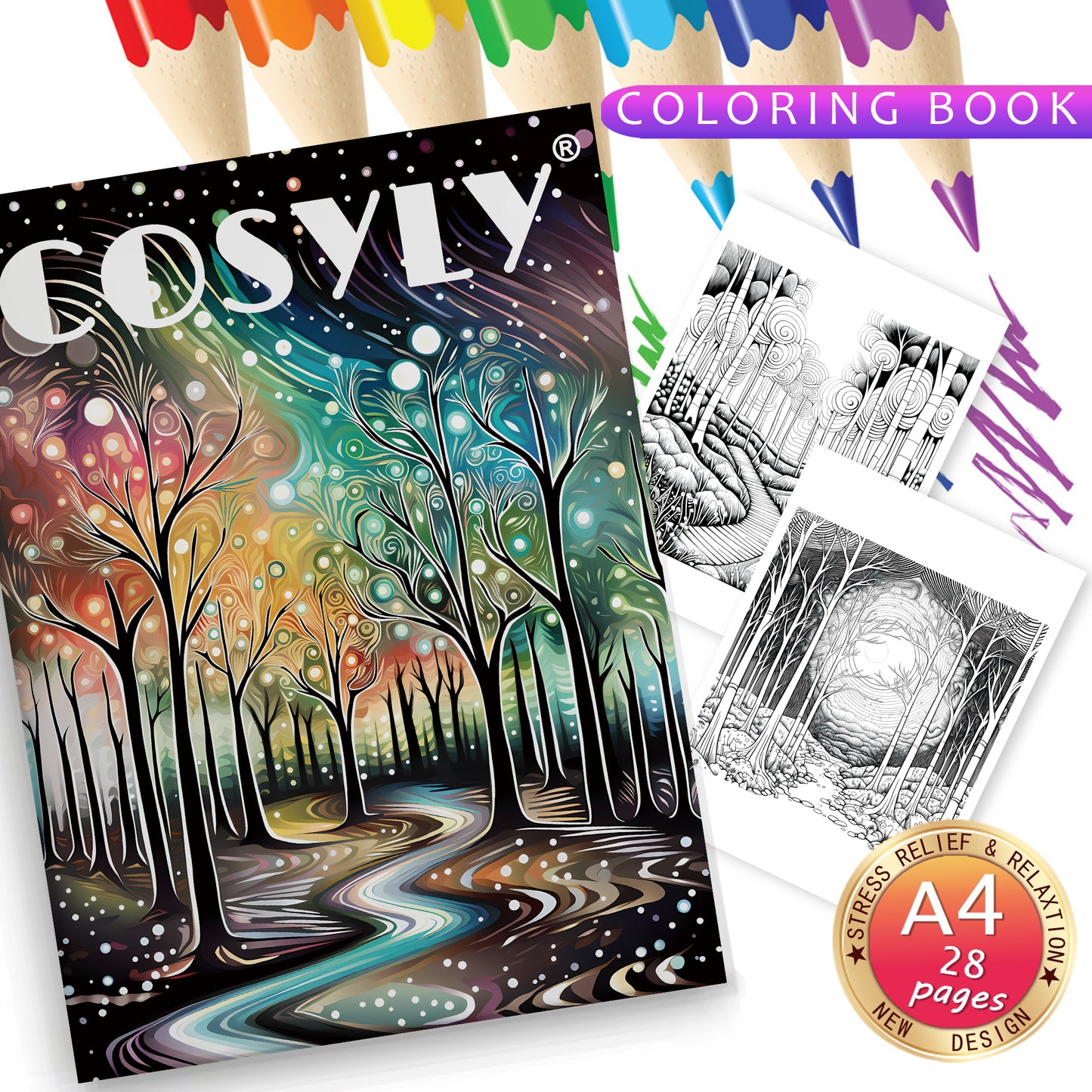 Exquisite Animal Character Coloring Book With Mandala Flowers For Stress Relief And Relaxation 10