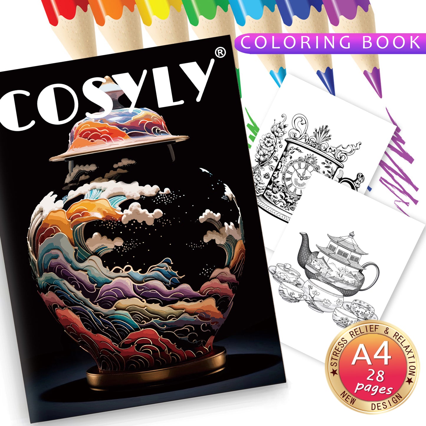 Exquisite Animal Character Coloring Book With Mandala Flowers For Stress Relief And Relaxation 11