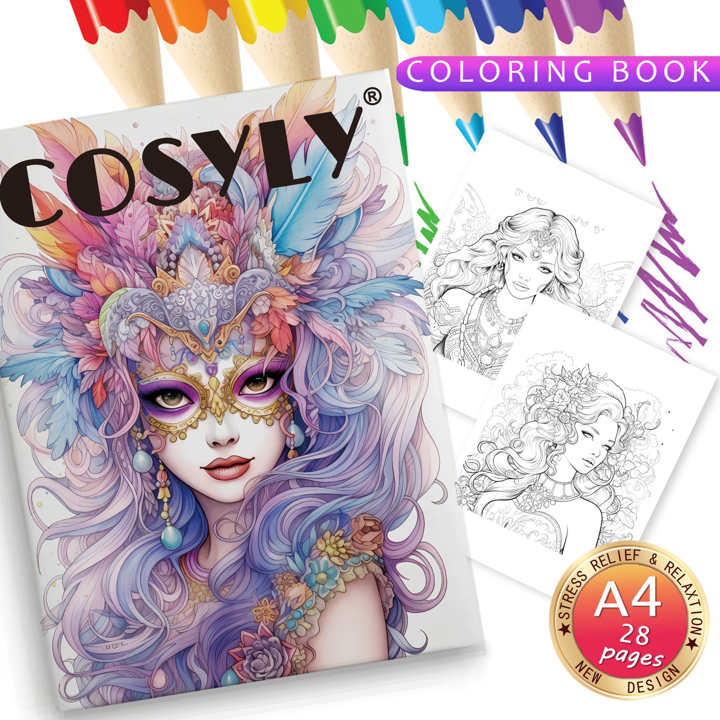 Exquisite Animal Character Coloring Book With Mandala Flowers For Stress Relief And Relaxation 13