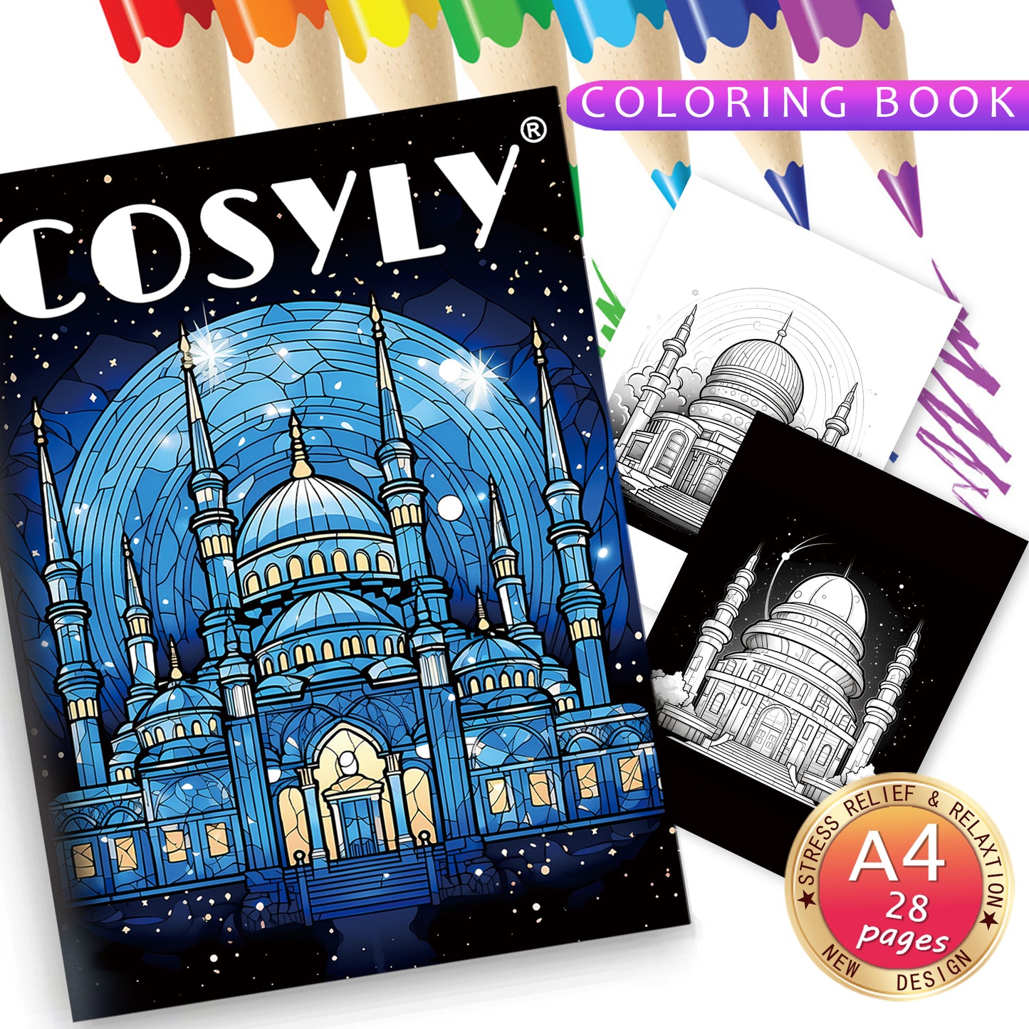 Exquisite Animal Character Coloring Book With Mandala Flowers For Stress Relief And Relaxation 14