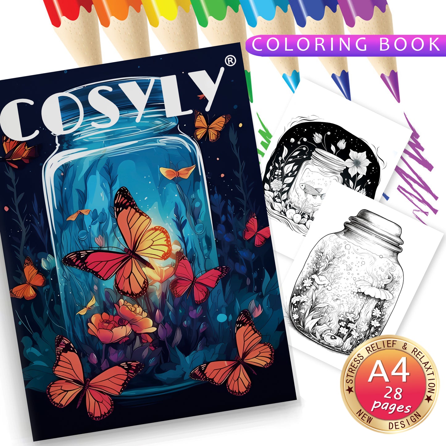 Exquisite Animal Character Coloring Book With Mandala Flowers For Stress Relief And Relaxation 15
