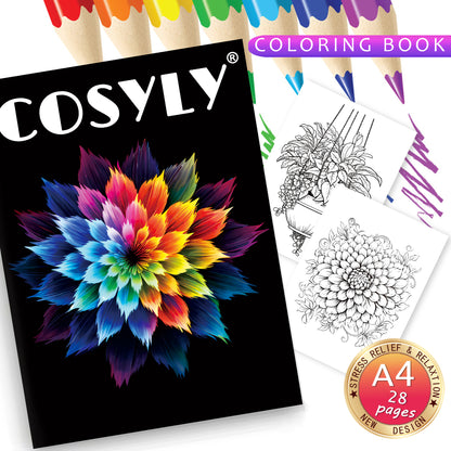 Exquisite Animal Character Coloring Book With Mandala Flowers For Stress Relief And Relaxation 16