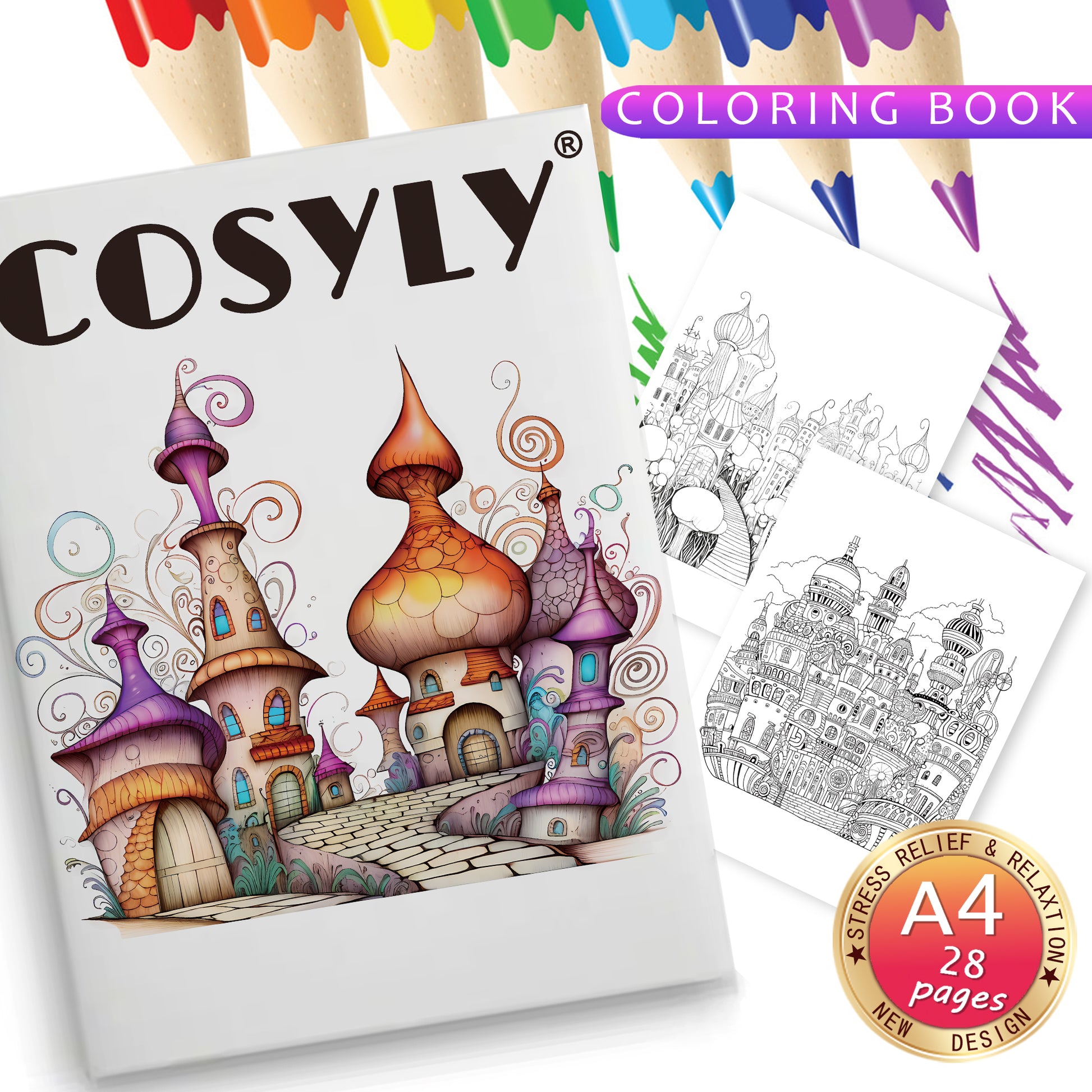 Exquisite Animal Character Coloring Book With Mandala Flowers For Stress Relief And Relaxation 17
