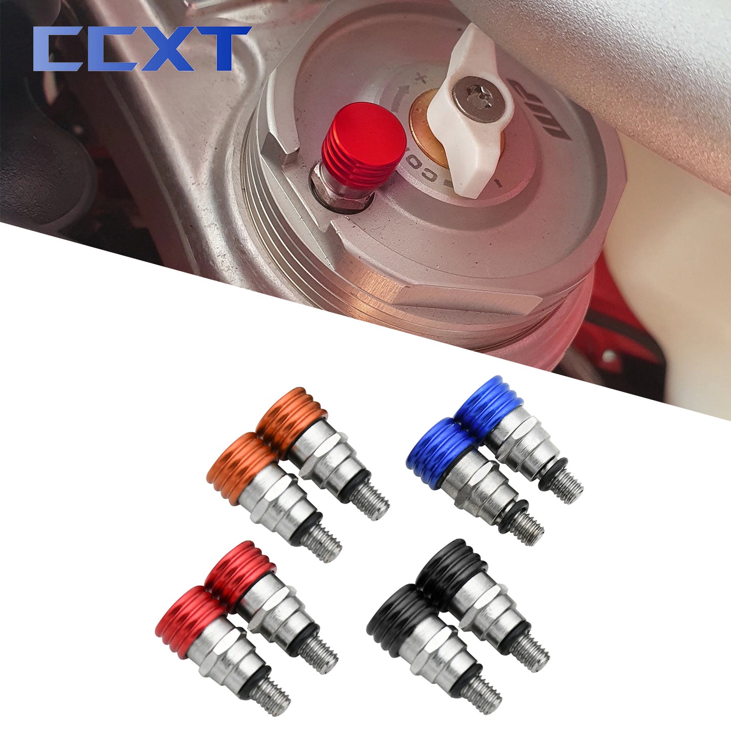 Motorcycle Fork Air Bleeder Valves, Universal Motocross Upgrade Parts