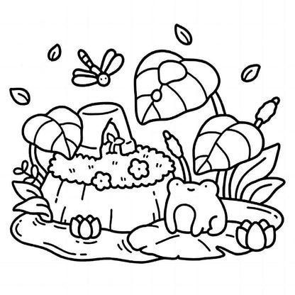 Stress Relief Coloring Book For Adults Cute Cartoon Graffiti Art Educational Gift For Teens Premium 1