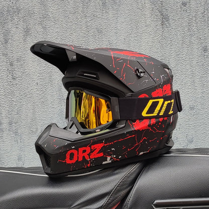 Bicycle Speed Drop DH Full Helmet, Off Road Rally Motorcycle Helmet, Racing Protection Gear