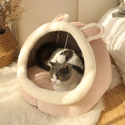 Foldable Pet Sleeping Bed Removable Washable Pet Mat Bag Cave For Cats And Small Dogs 6