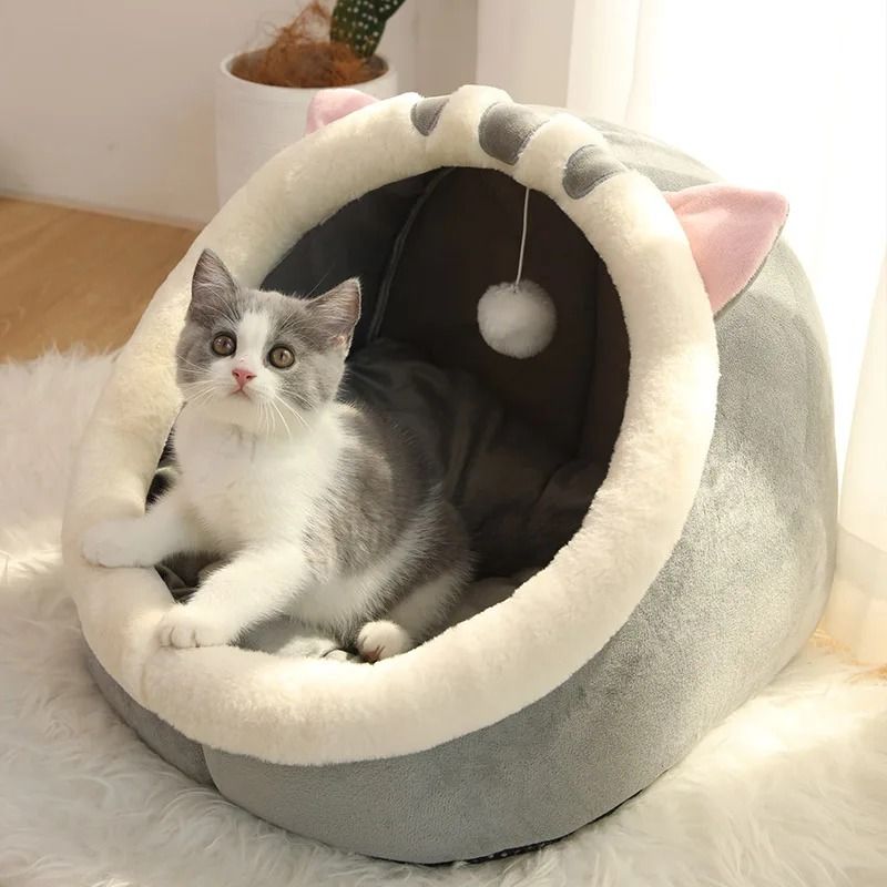 Foldable Pet Sleeping Bed Removable Washable Pet Mat Bag Cave For Cats And Small Dogs 7