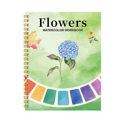 Watercolor Coloring Book For Beginners, Cultivate Painting Talent, Adult Watercolor Practice Pad, Graffiti Art Book