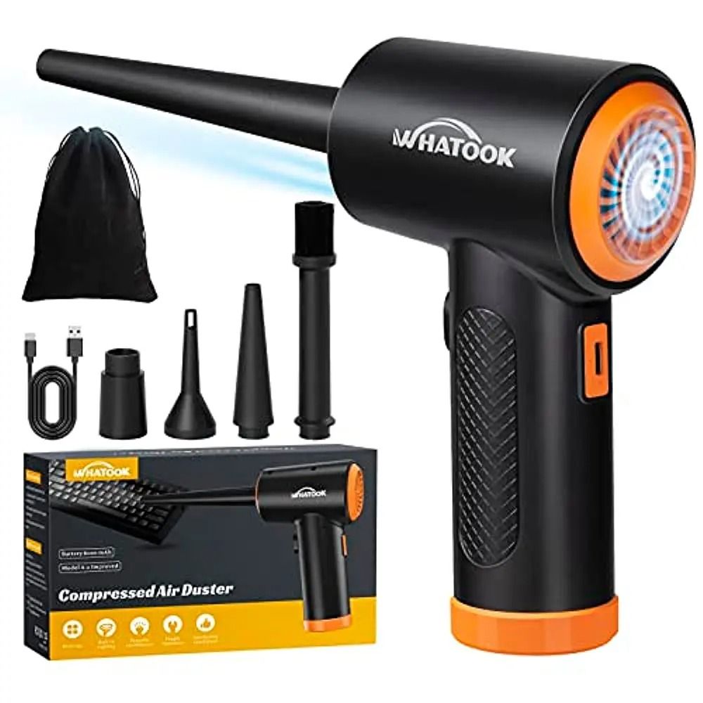 Electric Air Duster 60000 RPM 3-Speed Dust Blower for Electronics and Office Equipment