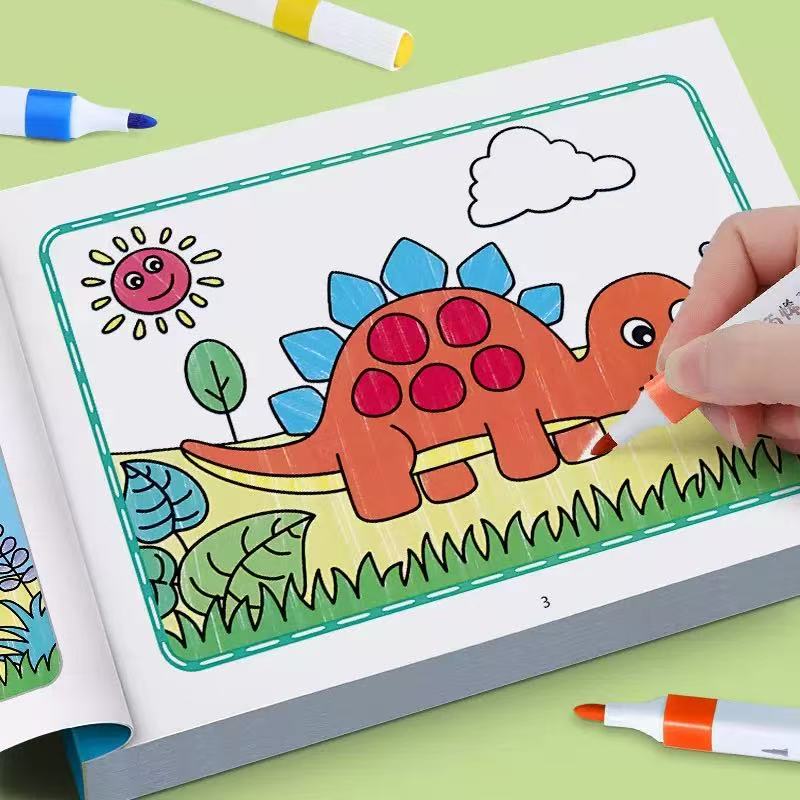 Animal Coloring Book for Kids, Educational Drawing Toys, Creative Gift for Boys and Girls, Toddler Activity Pad