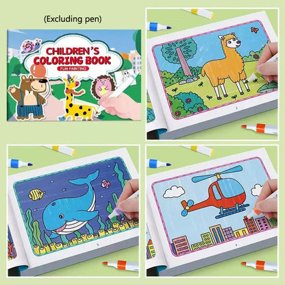 Animal Coloring Book for Kids, Educational Drawing Toys, Creative Gift for Boys and Girls, Toddler Activity Pad