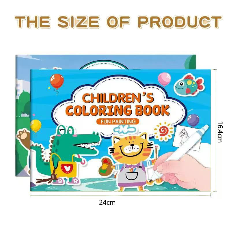 Animal Coloring Book for Kids, Educational Drawing Toys, Creative Gift for Boys and Girls, Toddler Activity Pad