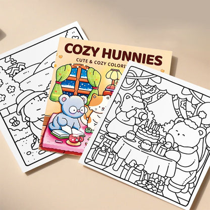 Montessori Drawing Toy Cartoon Coloring Book For Stress Relief Educational Graffiti Painting Gift F 2