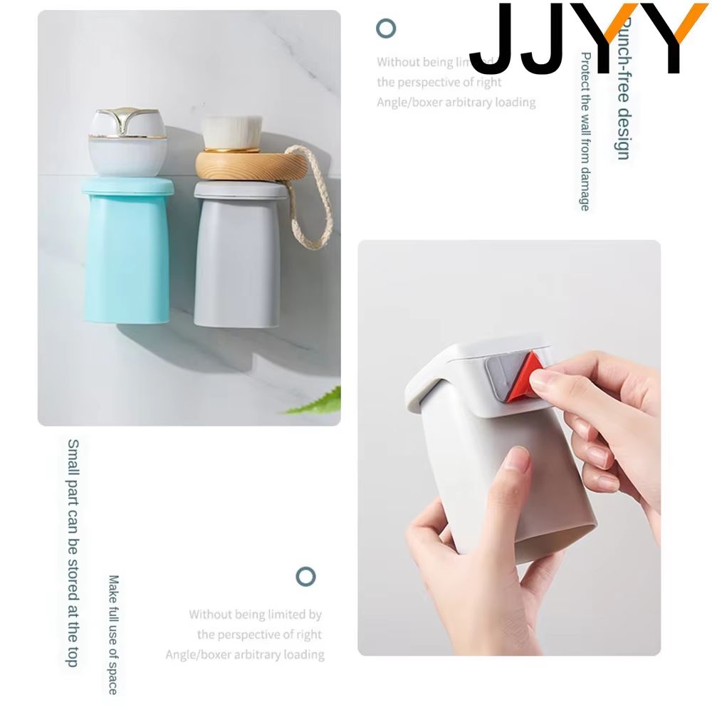 Magnetic Suction Mouthwash Cup WallMounted Toothbrush Holder  Bathroom Shower Drain Rack  Brushing  3