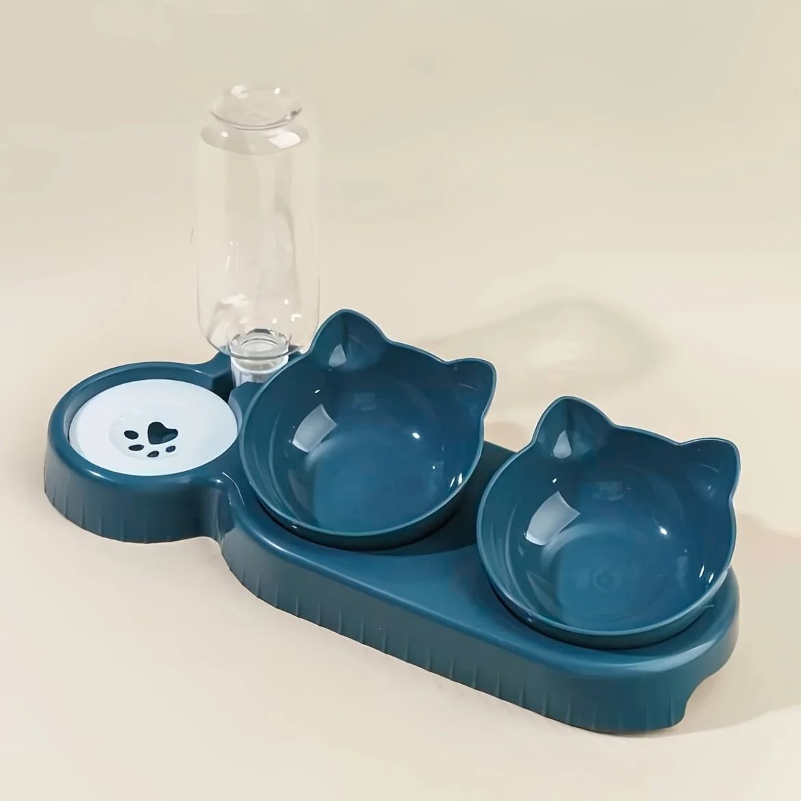 3 In 1 Pet Bowl With Water Feeder Tilted Design For Cat And Dog 9