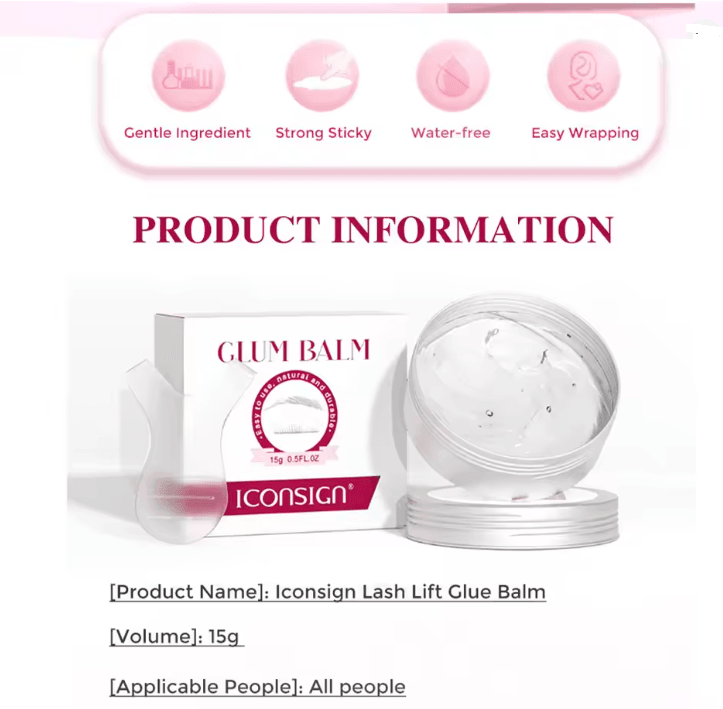 ICONSIGN Lash Glue Balm For Lash Lift And Brow Styling 1